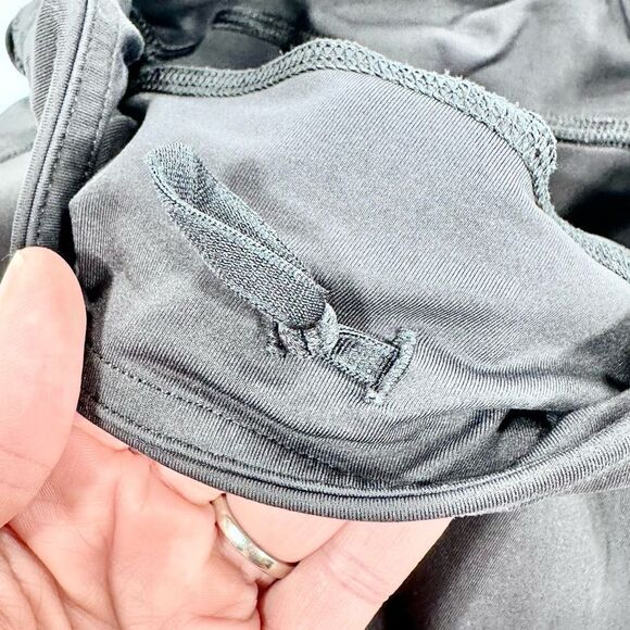 Iviva long stretch sheer panel with pink accent leggings 12 - Picture 8 of 12